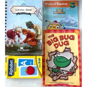Set of 4 books: Level One Reader,The Big Bug Dug, Henry Hugglemonster Snow Day